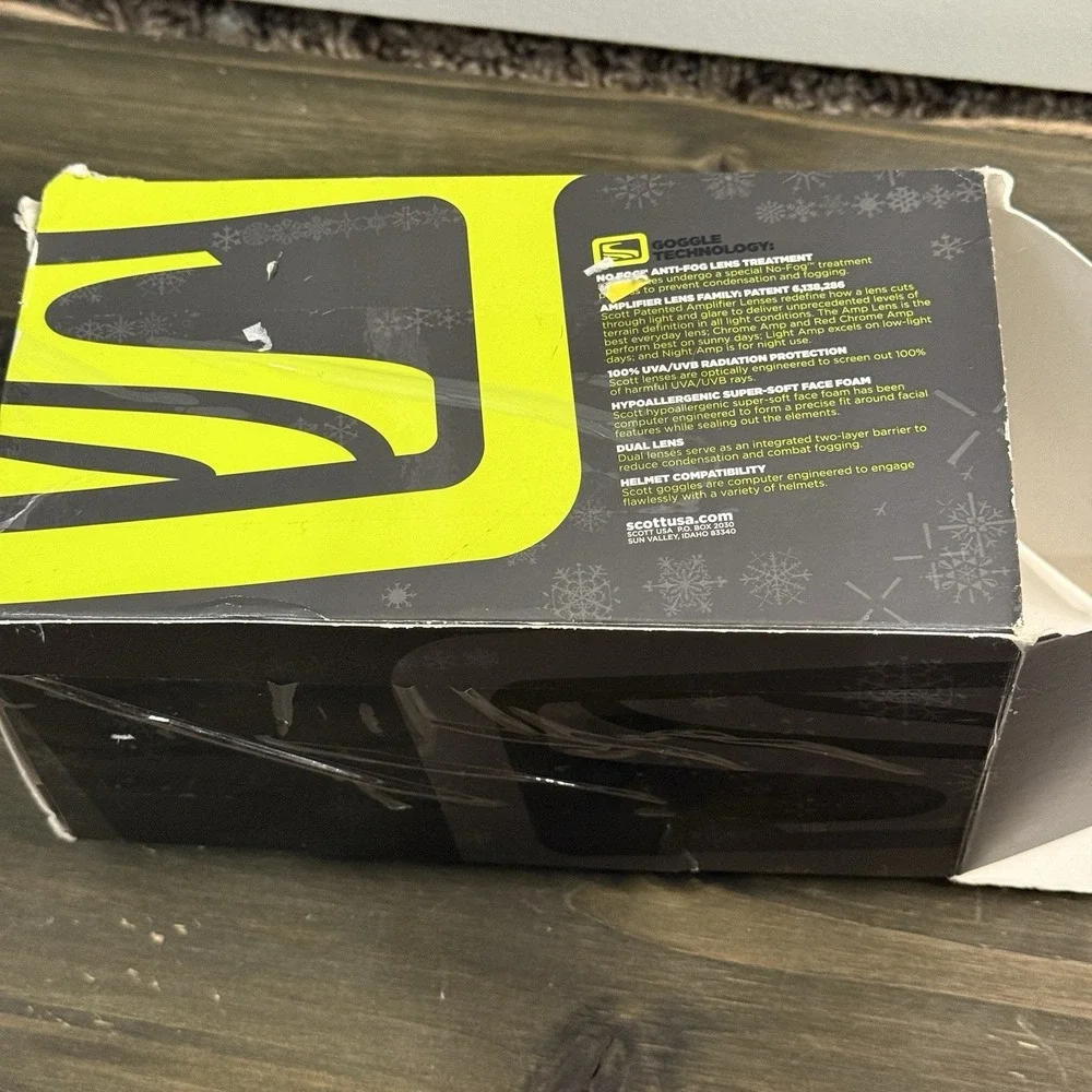 Scott Sequence‎ No Fog Black Amplifier Progressive Wintersport Googgle